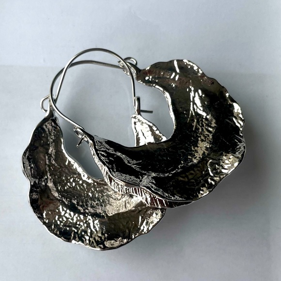 Silver Statement Earrings - Picture 5 of 7